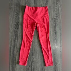 Vibrant Coral/Salmon Pink Athleta Leggings